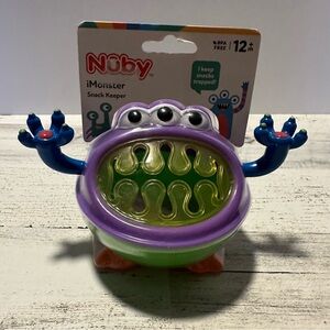 Nuby 3-D Monster Snack Keeper NEW